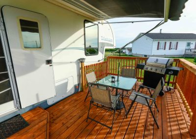 Fifth Wheel's A Charm - Cozy RV Short Term Vacation Rental in Murray Corner, New Brunswick