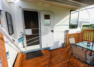 Fifth Wheel's A Charm - Cozy RV Short Term Vacation Rental in Murray Corner, New Brunswick